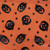 Orange and Black Pumpkin Halloween Table Cloth 47" x 55" - IMAGE 1