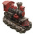 38" LED Red and Black Vintage Locomotive Train Outdoor Garden Water Fountain - IMAGE 3