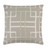 22” Beige and Gray Woven Square Throw Pillow - Polyester Filler - IMAGE 1
