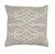 20” Gray and White Contemporary Square Throw Pillow - Down Filler - IMAGE 1