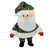 32" Pre-Lit Lane Camo Santa Claus Christmas Outdoor Decor - Clear Lights - IMAGE 1