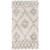 2’ x 3.6’ Native Illusions Porcelain White and Granite Gray Plush Area Throw Rug - IMAGE 1
