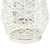 Woven Iron Pillar Candle Lantern with Glass Hurricane - 18.5" - White - IMAGE 6
