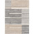 4' x 6' Gray and Fog White Area Throw Rug Runner - IMAGE 1