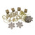 125ct Champagne Gold Shatterproof 4-Finish Christmas Ornaments 5.5" (140mm) - IMAGE 3
