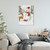 LED Lighted Snowman and Reindeer Christmas Canvas Wall Art - 15.75" x 11.75" - IMAGE 1