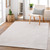 5' x 7.5' Timeless Serenity Cloud Gray Hand Loomed Area Throw Rug - IMAGE 2