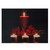 Red and Green LED Lighted Candles Christmas Canvas Wall Art 12" x 15.75" - IMAGE 1