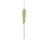 7.5" Green, Yellow and White Glitter Twist Pop Lollipop Christmas Ornament - IMAGE 1