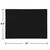 Disposable Rectangular Table Placemats - 13.5" - Jet Black - Club Pack of 600 - IMAGE 2
