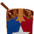 18.5" Brown and Red Texas Flag Cowboy Boot Christmas Stocking - IMAGE 3