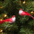 Set of 12 Red and White Bird Christmas Ornaments 4.25" - IMAGE 2