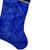 20.5" Royal Blue and Silver Swirl Christmas Stocking with Velveteen Cuff - IMAGE 3