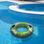 50" Inflatable Green and Gray Giant Swimming Pool Inner Tube - IMAGE 1