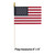 Striped Small Patriotic American Outdoor Garden Flags - 9" - Club Pack of 36 - IMAGE 2