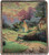 Thomas Kinkade "The Lord Is My Shepherd" Cottage Pictorial Jacquard Woven Fringed Throw Blanket 50" X 60" - IMAGE 1
