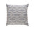 22" Gray Beaded and Machine Embroidered Square Contemporary Throw Pillow - IMAGE 1