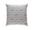 22" Gray Beaded and Machine Embroidered Square Contemporary Throw Pillow - Down Filler - IMAGE 1