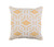 22" Beige and White Square Contemporary Throw Pillow - Down Filler - IMAGE 1