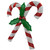 27" Lighted Sparkling Red and Silver Double Candy Cane Outdoor Christmas Decor - IMAGE 4