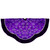 Glittered Floral Christmas Tree Skirt - 48" - Purple and Silver - IMAGE 2