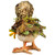 Standing Spring Floral Duck Figurine - 4.25" - IMAGE 6