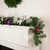 Pine Foliage Poinsettia and Snowflake Artificial Christmas Garland - 6' x 9" - Unlit - IMAGE 2