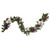Pine Foliage Poinsettia and Snowflake Artificial Christmas Garland - 6' x 9" - Unlit - IMAGE 1