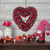 13" Pink Botanicals and Twigs Artificial Valentine's Day Heart Wreath - Unlit - IMAGE 2
