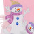 21" Light Pink Baby's First Christmas Velveteen Snowmen Christmas Stocking