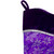 20" Purple and Silver Glittered Floral Christmas Stocking with Shadow Velveteen Cuff - IMAGE 3
