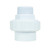 3.75" White HydroTools Swimming Pool Standard ABS Female Socket and Male Threaded Union - IMAGE 1