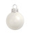 Shiny Finish Glass Christmas Ball Ornaments - 2.75" (70mm) - White - 12ct - IMAGE 2