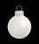 Shiny Finish Glass Christmas Ball Ornaments - 2.75" (70mm) - White - 12ct - IMAGE 1