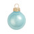Pearl Finish Glass Christmas Ball Ornaments - 4" (100mm) - Baby Blue - 6ct - IMAGE 1