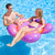 56" Inflatable Purple and Pink Flower Burst Blooming Swimming Pool Ring Float - IMAGE 3