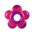 56" Inflatable Purple and Pink Flower Burst Blooming Swimming Pool Ring Float - IMAGE 2