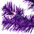 2' Pre-lit Purple Iridescent Pine Artificial Tinsel Christmas Tree - Clear Lights - IMAGE 4