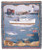 New England Fishing Lighthouse Tapestry Throw Blanket 50" x 60" - IMAGE 1
