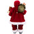 Holly Berry Standing Santa Claus Christmas Figurine - 24"
