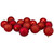 Shatterproof 4-Finish Christmas Ball Ornaments - 3" (75mm) - Red - 16ct - IMAGE 1