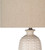 28.75" Newell Beautifully Textured White Table Lamp with Natural Cylinder Shade - IMAGE 6