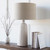 28.75" Newell Beautifully Textured White Table Lamp with Natural Cylinder Shade - IMAGE 2