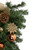 26" Pre-Decorated Ball Ornaments and Bows Artificial Christmas Teardrop Swag - Unlit - IMAGE 3