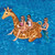 Inflatable Brown Giant Giraffe Swimming Pool Ride-On Lounger, 96-Inch - IMAGE 3