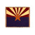 60" Rectangular Tapestry Throw Blanket With Fringe Border "Arizona State Flag" Inspired Design - IMAGE 1
