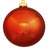Shiny Burnt Orange Shatterproof Christmas Ball Ornament 8" (200mm) - IMAGE 2