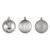 Shatterproof 3-Finish Christmas Ball Ornaments - 2.5" (60mm) - Silver - 100ct - IMAGE 1