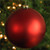 Red Shatterproof Matte Commercial Christmas Ball Ornament 6" (150mm) - IMAGE 3