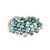 Shatterproof 3-Finish Christmas Ball Ornaments - 2.5" (60mm) - Ocean Blue - 100ct - IMAGE 2